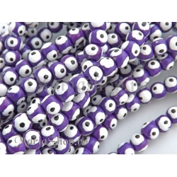 Margele nazar mov 6mm 50b